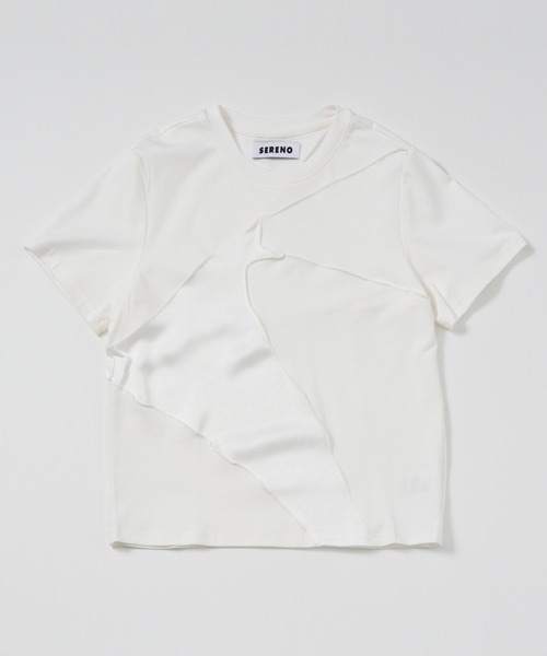 SERENO(セレーノ)の「アシメラインアウトシームニットT(Tシャツ/カットソー・レディース・ホワイト・S)」の10枚目の写真