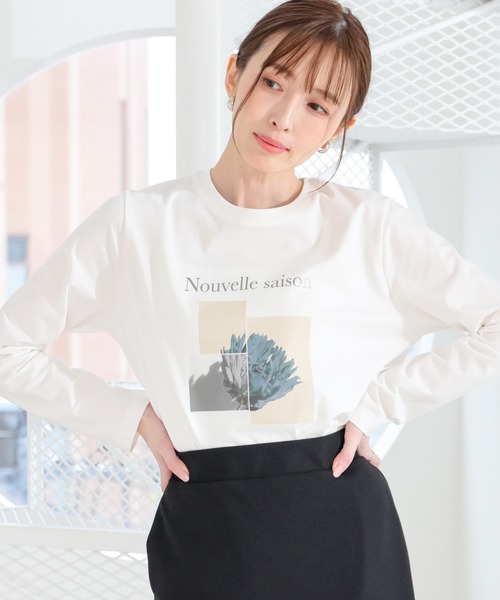 GLACIER lusso(グラシアルッソ)の「フォトプリントTシャツ(Tシャツ/カットソー・レディース・イエロー系その他/ホワイト×ゴールド/ホワイト×シルバー/スミクロ・L/LL/M/S)」の3枚目の写真