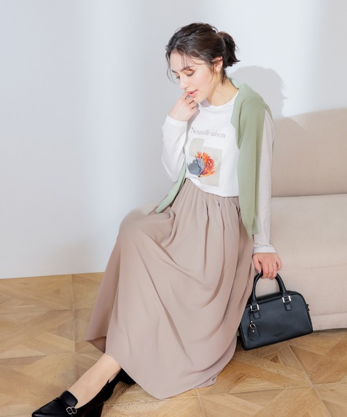 GLACIER lusso(グラシアルッソ)の「フォトプリントTシャツ(Tシャツ/カットソー・レディース・イエロー系その他/ホワイト×ゴールド/ホワイト×シルバー/スミクロ・L/LL/M/S)」の7枚目の写真