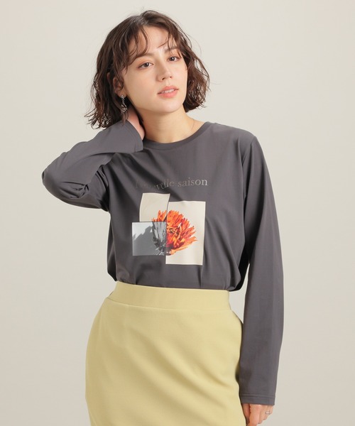 GLACIER lusso(グラシアルッソ)の「フォトプリントTシャツ(Tシャツ/カットソー・レディース・イエロー系その他/ホワイト×ゴールド/ホワイト×シルバー/スミクロ・L/LL/M/S)」の13枚目の写真
