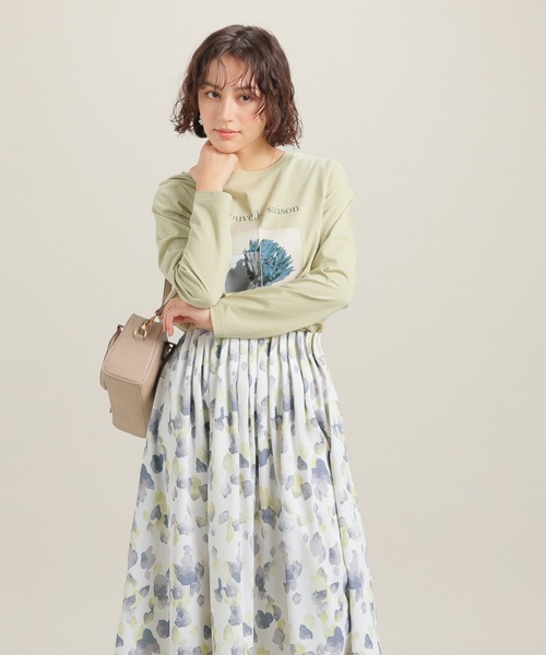GLACIER lusso(グラシアルッソ)の「フォトプリントTシャツ(Tシャツ/カットソー・レディース・イエロー系その他/ホワイト×ゴールド/ホワイト×シルバー/スミクロ・L/LL/M/S)」の16枚目の写真