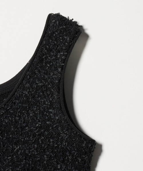 ASTRAET（アストラット）の「＜ASTRAET＞フリンジ Uネックジレ（ベスト・レディース・ブラック/ホワイト・FREE）」の15枚目の写真