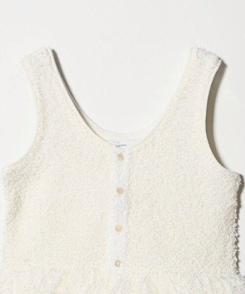 ASTRAET（アストラット）の「＜ASTRAET＞フリンジ Uネックジレ（ベスト・レディース・ブラック/ホワイト・FREE）」の20枚目の写真
