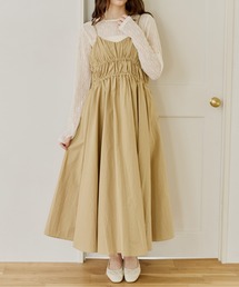 OLUN（オルン）の「volume cami onepiece/ボリュームキャミワンピース（ワンピース）」