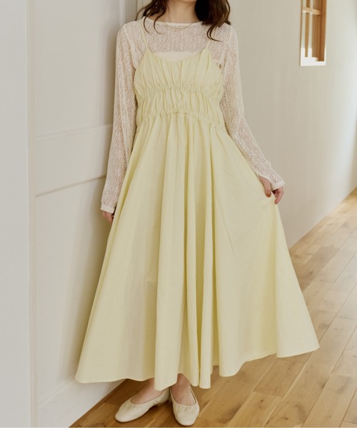 OLUN volume cami onepiece ボリュームキャミワンピース volume cami onepiece/ボリュームキャミワンピース（ワンピース