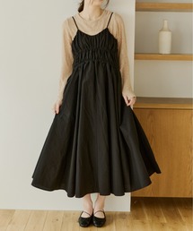 OLUN（オルン）の「volume cami onepiece/ボリュームキャミワンピース（ワンピース）」
