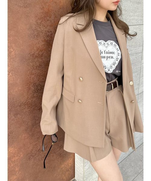 LILY BROWN(リリーブラウン)の「ハートモチーフプリントTシャツ(Tシャツ/カットソー・レディース・ホワイト/ライム/チャコールグレー・F)」の18枚目の写真