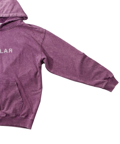 ScoLar（スカラー）の「ScoLar(スカラー) 超常現象プリント ケミカル加工裏毛パーカー（パーカー・レディース・チャコールグレー/ブルー・MEDIUM）」の13枚目の写真