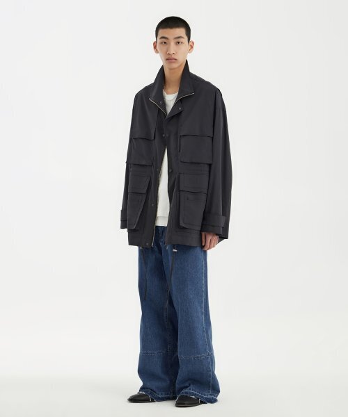 YOUTH（ユース）の「Panel Oversized Field Jacket - Charcoal Grey（その他アウター・レディース・その他・S/M/L）」の2枚目の写真