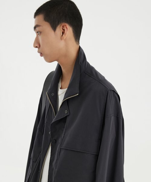 YOUTH（ユース）の「Panel Oversized Field Jacket - Charcoal Grey（その他アウター・レディース・その他・S/M/L）」の4枚目の写真