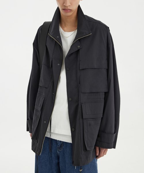YOUTH（ユース）の「Panel Oversized Field Jacket - Charcoal Grey（その他アウター・レディース・その他・S/M/L）」の5枚目の写真