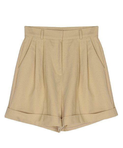 THE-ABON(エイボン)の「ジュリーピンタックカブラコットンハーフパンツベージュ(その他パンツ・レディース・その他・S/M)」の1枚目の写真