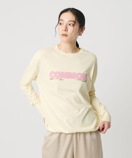 AMERICANA(アメリカーナ)の「【別注】<Americana>プリント ロングスリーブTシャツ(Tシャツ/カットソー・レディース・ライム/オレンジ/クリーム・FREE)」の7枚目の写真