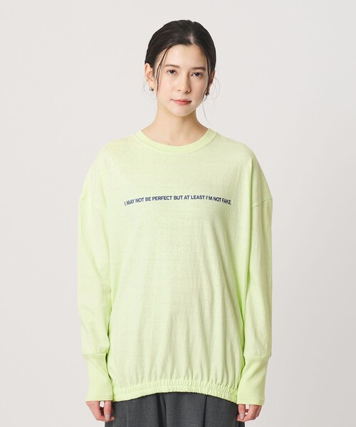 AMERICANA(アメリカーナ)の「【別注】<Americana>プリント ロングスリーブTシャツ(Tシャツ/カットソー・レディース・ライム/オレンジ/クリーム・FREE)」の12枚目の写真