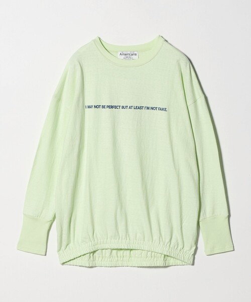 AMERICANA(アメリカーナ)の「【別注】<Americana>プリント ロングスリーブTシャツ(Tシャツ/カットソー・レディース・ライム/オレンジ/クリーム・FREE)」の20枚目の写真
