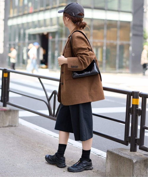 JOURNAL STANDARD（ジャーナルスタンダード）の「《追加》フェイクスエードジャケット（テーラードジャケット・レディース・キャメル・FREE）」の3枚目の写真