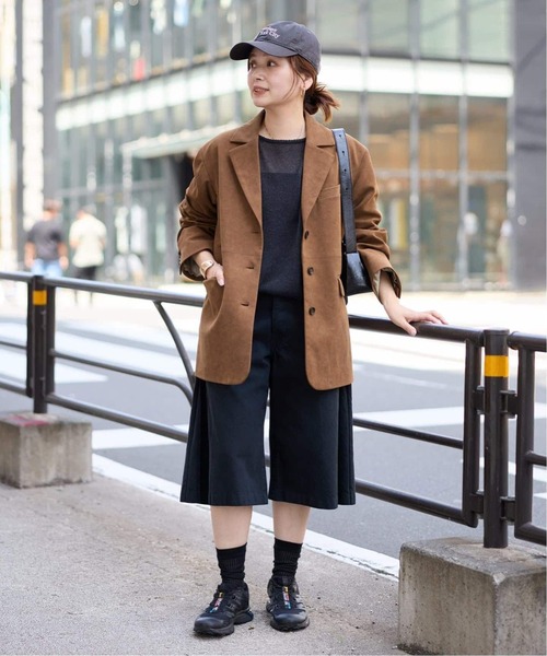 JOURNAL STANDARD（ジャーナルスタンダード）の「《追加》フェイクスエードジャケット（テーラードジャケット・レディース・キャメル・FREE）」の9枚目の写真