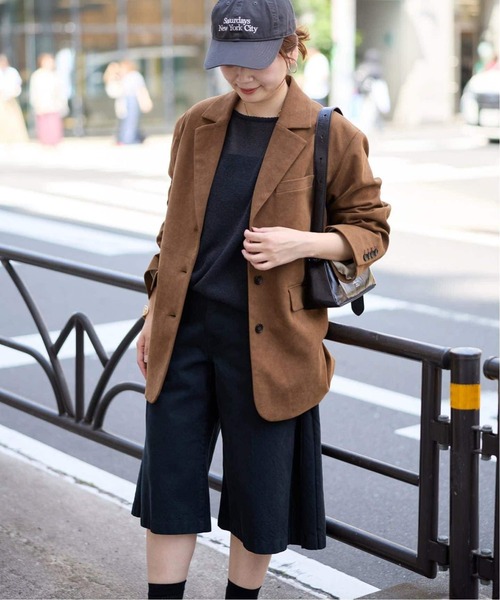 JOURNAL STANDARD（ジャーナルスタンダード）の「《追加》フェイクスエードジャケット（テーラードジャケット・レディース・キャメル・FREE）」の10枚目の写真