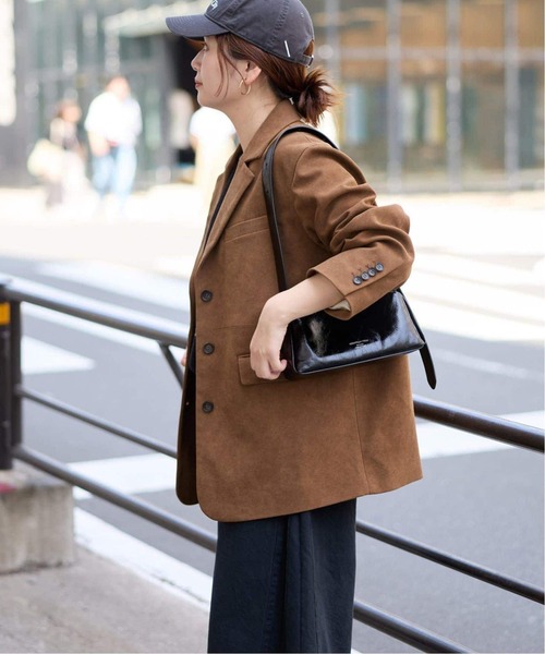 JOURNAL STANDARD（ジャーナルスタンダード）の「《追加》フェイクスエードジャケット（テーラードジャケット・レディース・キャメル・FREE）」の13枚目の写真