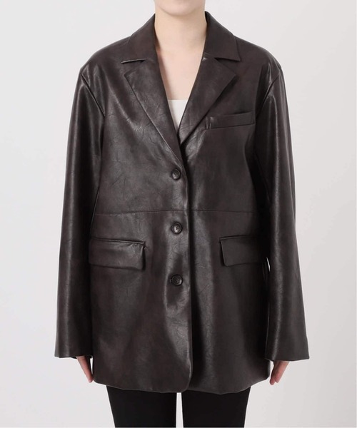 JOURNAL STANDARD（ジャーナルスタンダード）の「《追加》フェイクスエードジャケット（テーラードジャケット・レディース・キャメル・FREE）」の15枚目の写真