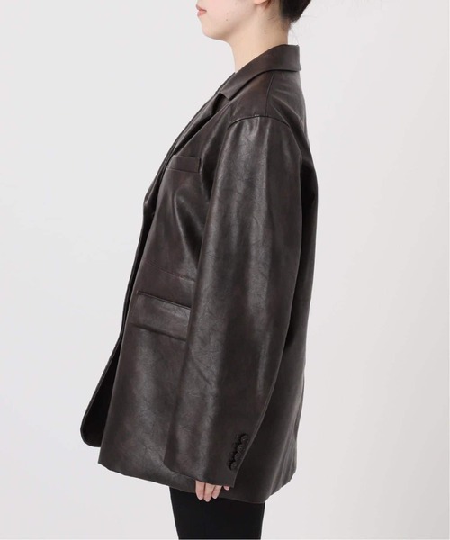 JOURNAL STANDARD（ジャーナルスタンダード）の「《追加》フェイクスエードジャケット（テーラードジャケット・レディース・キャメル・FREE）」の16枚目の写真