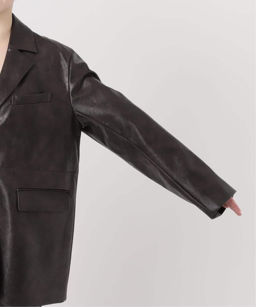 JOURNAL STANDARD（ジャーナルスタンダード）の「《追加》フェイクスエードジャケット（テーラードジャケット・レディース・キャメル・FREE）」の19枚目の写真