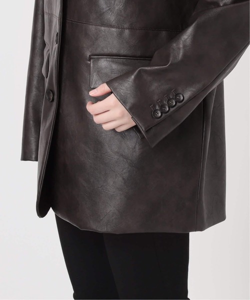 JOURNAL STANDARD（ジャーナルスタンダード）の「《追加》フェイクスエードジャケット（テーラードジャケット・レディース・キャメル・FREE）」の20枚目の写真