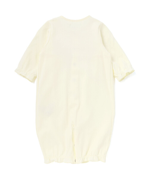 fillot de bebe reduction（フィヨデュベベルダクティオン）の「【お揃い】オーガンジー花柄プリント長袖2WAYオール(50~75cm)（ロンパース・キッズ・イエロー/パープル・FREE）」の5枚目の写真