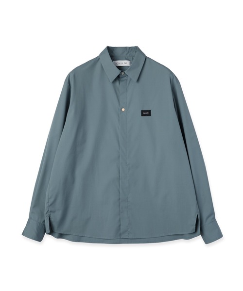 CULLNI（クルニ）の「High Count Broadcloth Embroidery Patch Shirt（シャツ/ブラウス・メンズ・ホワイト/グリーン/ピンク/ブラック/ブルー・0/1/2）」の3枚目の写真