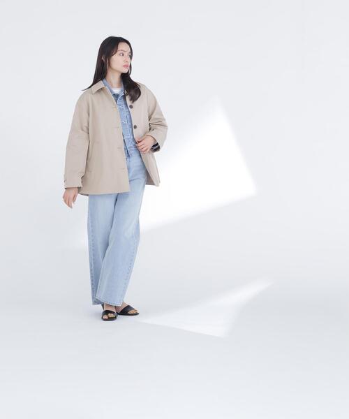 NATURAL BEAUTY BASIC（ナチュラルビューティーベーシック）の「◇ステンカラーハーフコート（ステンカラーコート・レディース・ベージュ/ネイビー/ベージュ系その他3・SMALL/MEDIUM）」の15枚目の写真