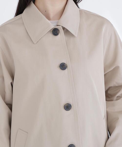 NATURAL BEAUTY BASIC（ナチュラルビューティーベーシック）の「◇ステンカラーハーフコート（ステンカラーコート・レディース・ベージュ/ネイビー/ベージュ系その他3・SMALL/MEDIUM）」の21枚目の写真