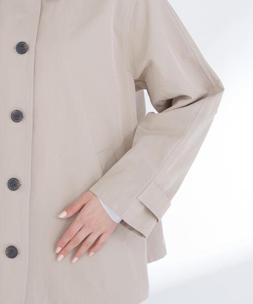 NATURAL BEAUTY BASIC（ナチュラルビューティーベーシック）の「◇ステンカラーハーフコート（ステンカラーコート・レディース・ベージュ/ネイビー/ベージュ系その他3・SMALL/MEDIUM）」の22枚目の写真