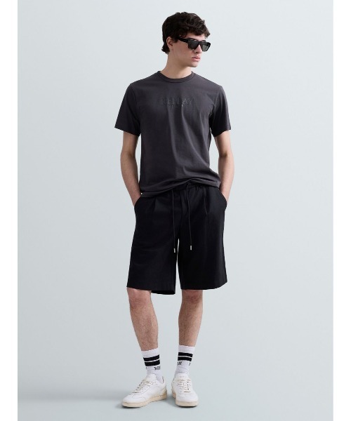 REPLAY(リプレイ)の「ベーシックジャージーロゴプリント Tシャツ(Tシャツ/カットソー・メンズ・ダークグレー/モスグリーン/ホワイト・X-LARGE/LARGE/MEDIUM)」の4枚目の写真