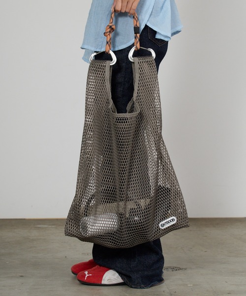 OUTDOOR PRODUCTS(アウトドアプロダクツ)の「OUTDOOR PRODUCTS/アウトドアプロダクツ MESH SHOPPER(M) トートバッグ 秋 秋服 2026年秋冬(トートバッグ・レディース・ホワイト/ブラック/グレー・FREE)」の20枚目の写真