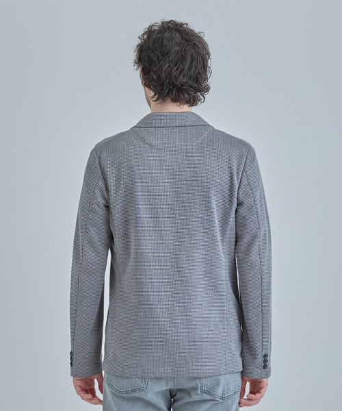 MEN'S BIGI(メンズビギ)の「ピンドットダブルラッセル ライトジャケット<ストレッチ><速乾性>(テーラードジャケット・メンズ・グレー/ベージュ/ネイビー・01/02/03/04)」の14枚目の写真