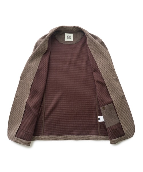 MEN'S BIGI(メンズビギ)の「ピンドットダブルラッセル ライトジャケット<ストレッチ><速乾性>(テーラードジャケット・メンズ・グレー/ベージュ/ネイビー・01/02/03/04)」の10枚目の写真