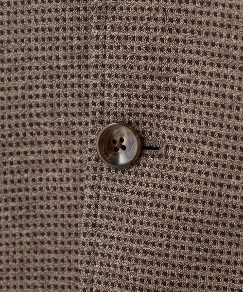 MEN'S BIGI(メンズビギ)の「ピンドットダブルラッセル ライトジャケット<ストレッチ><速乾性>(テーラードジャケット・メンズ・グレー/ベージュ/ネイビー・01/02/03/04)」の5枚目の写真