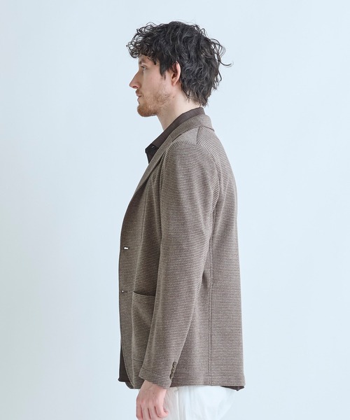MEN'S BIGI(メンズビギ)の「ピンドットダブルラッセル ライトジャケット<ストレッチ><速乾性>(テーラードジャケット・メンズ・グレー/ベージュ/ネイビー・01/02/03/04)」の16枚目の写真