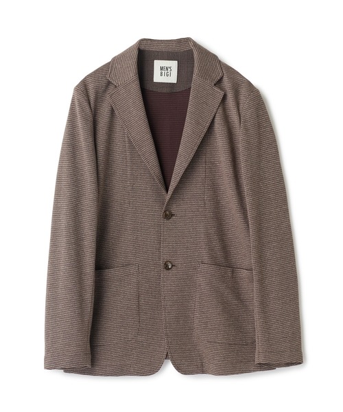 MEN'S BIGI(メンズビギ)の「ピンドットダブルラッセル ライトジャケット<ストレッチ><速乾性>(テーラードジャケット・メンズ・グレー/ベージュ/ネイビー・01/02/03/04)」の20枚目の写真