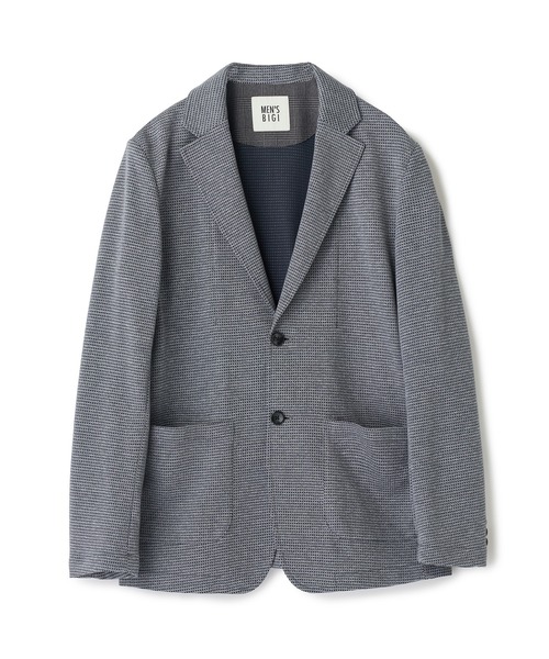 MEN'S BIGI(メンズビギ)の「ピンドットダブルラッセル ライトジャケット<ストレッチ><速乾性>(テーラードジャケット・メンズ・グレー/ベージュ/ネイビー・01/02/03/04)」の21枚目の写真