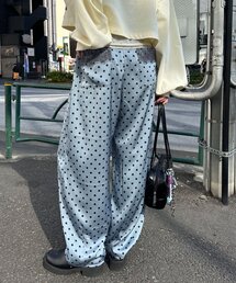 CIAOPANIC（チャオパニック）の「レースポケットドットサテンカーブパンツ（その他パンツ）」