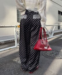 CIAOPANIC | レースポケットドットサテンカーブパンツ(その他パンツ)