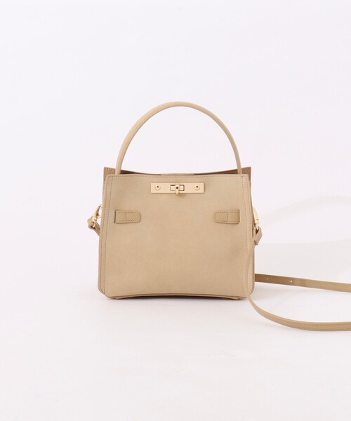 NOLLEY’S（ノーリーズ）の「HINERI スエードバッグS（トートバッグ・レディース・ベージュ・FREE）」の5枚目の写真