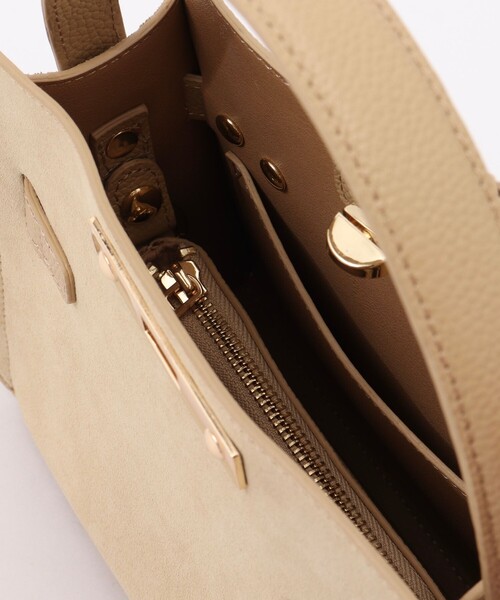 NOLLEY’S（ノーリーズ）の「HINERI スエードバッグS（トートバッグ・レディース・ベージュ・FREE）」の15枚目の写真