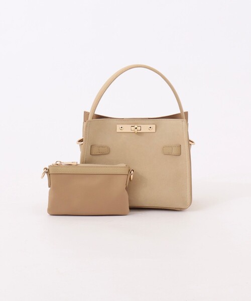 NOLLEY’S（ノーリーズ）の「HINERI スエードバッグS（トートバッグ・レディース・ベージュ・FREE）」の20枚目の写真