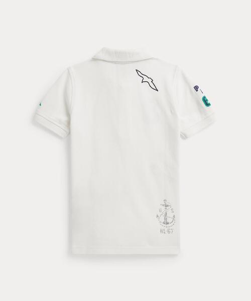 POLO RALPH LAUREN CHILDRENSWEAR（ポロ ラルフ ローレン チルドレンズウェア）の「コットン メッシュ グラフィック ポロシャツ（ポロシャツ・キッズ・ホワイト・3）」の2枚目の写真