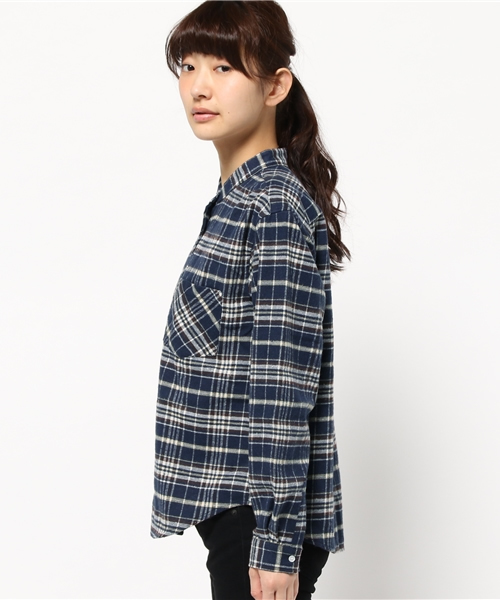 OUTLET（アウトレット）の「【CIAOPANIC TYPY】ネルチェックオーバーシャツ（シャツ/ブラウス・レディース・ネイビー/レッド・ONE）」の11枚目の写真