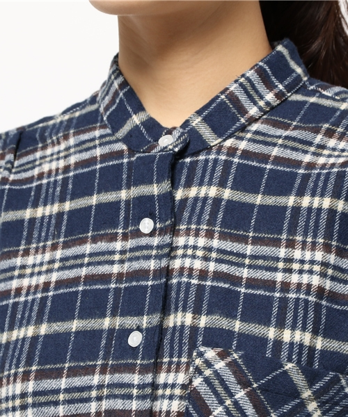 OUTLET（アウトレット）の「【CIAOPANIC TYPY】ネルチェックオーバーシャツ（シャツ/ブラウス・レディース・ネイビー/レッド・ONE）」の5枚目の写真