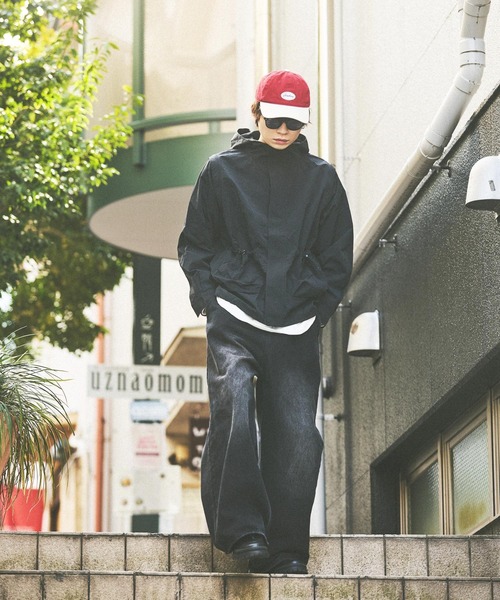 niko and...（ニコアンド）の「2WAYジップパーカー（ナイロンジャケット・メンズ・ブラック/ライトグレー・MEDIUM/BIG(L)）」の15枚目の写真