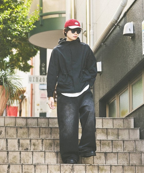 niko and...（ニコアンド）の「2WAYジップパーカー（ナイロンジャケット・メンズ・ブラック/ライトグレー・MEDIUM/BIG(L)）」の16枚目の写真